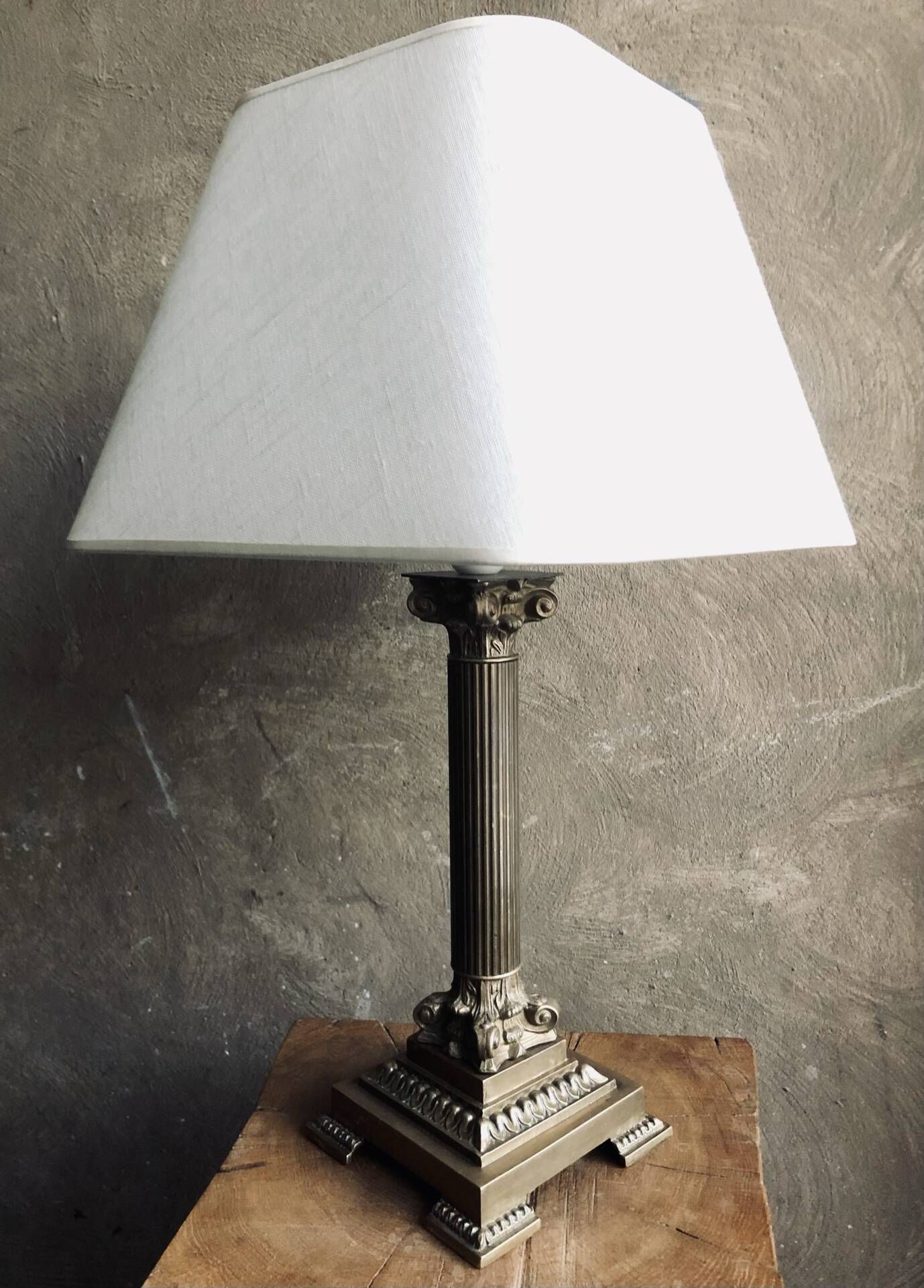 Empire style lamp - Bronze and gilded brass
