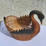 Vintage swan basket