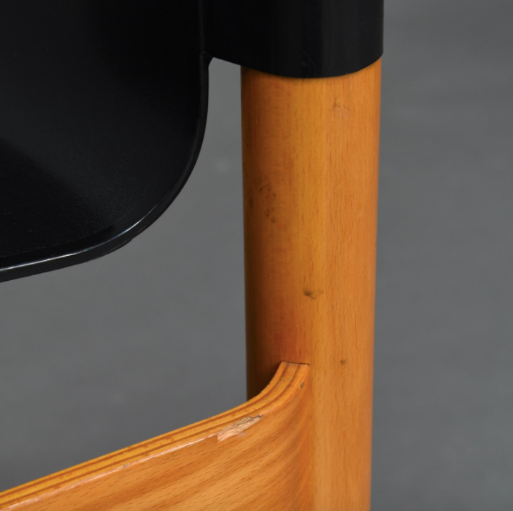 Plastic and birch chair by Gerd Lange for Thonet 70s