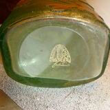 Montjoye enamelled glass vase,