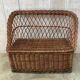 Coffre/banc en osier vintage