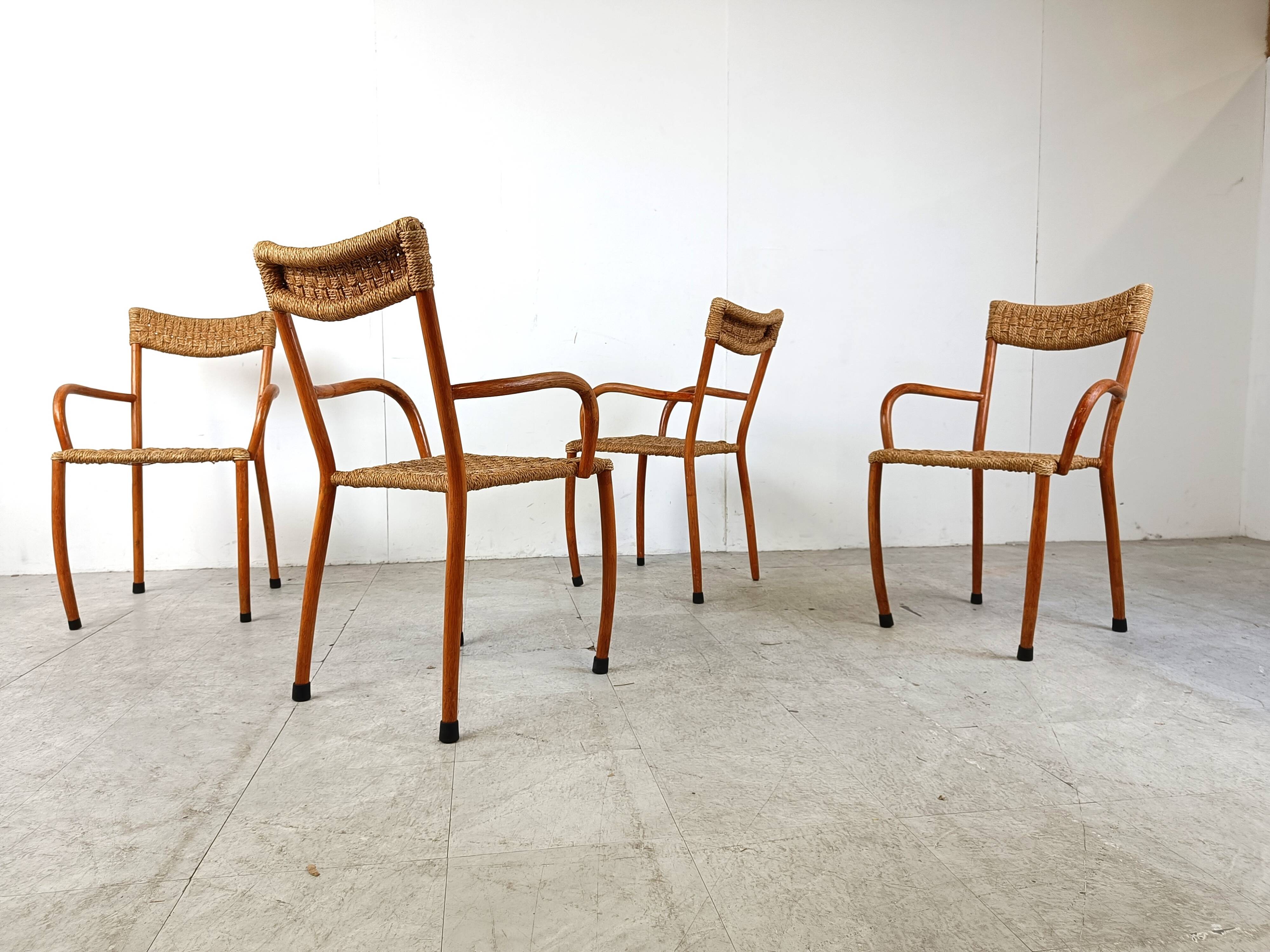 Mid century scandinavian dining chairs, set of 4, 1960s