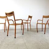 Mid century scandinavian dining chairs, set of 4, 1960s