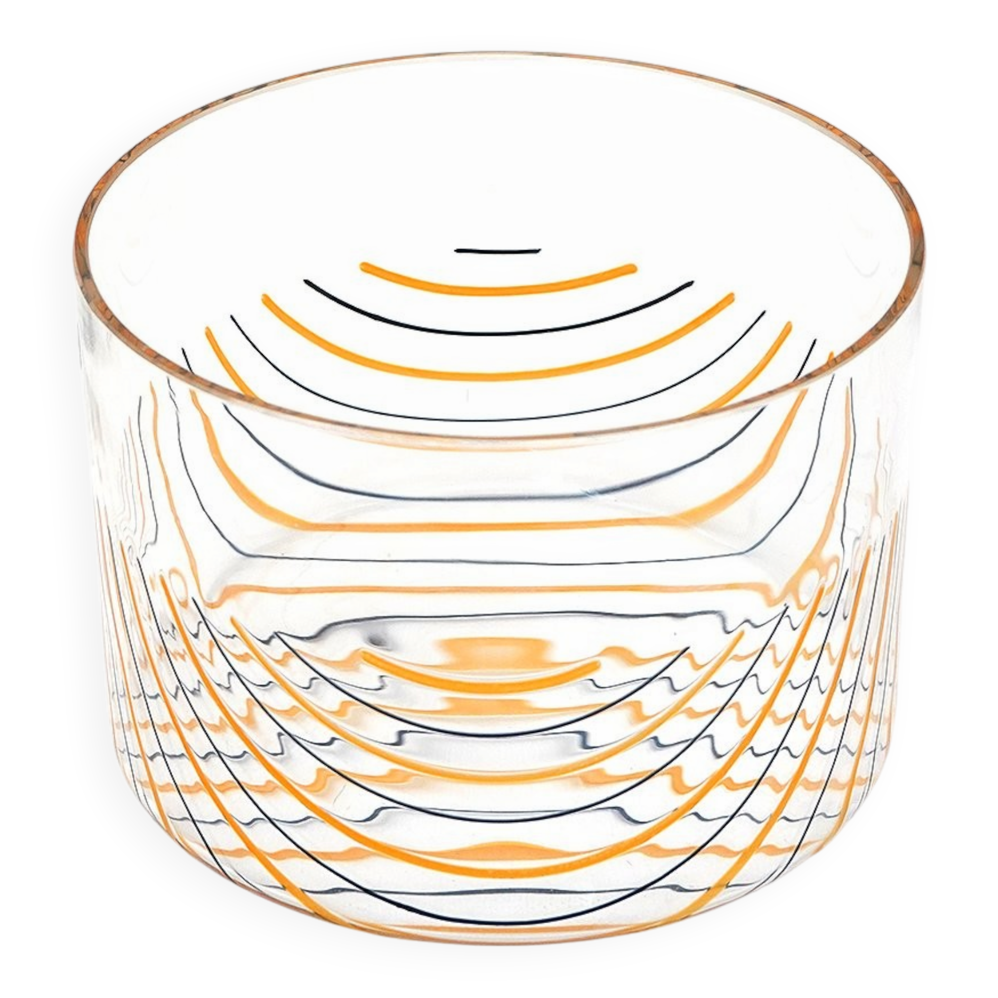 Transparent striped vase by Rosanna Toso for Fratelli Toso, 1970s.