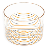 Transparent striped vase by Rosanna Toso for Fratelli Toso, 1970s.