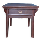 Red lacquered Asian table