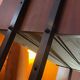 Italian footcase bookcase from the 60s in teak and metal