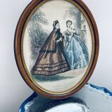 Illustration La Mode Illustrée 1863 encadrée