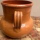 Old pot with handles in glazed Provençal pottery