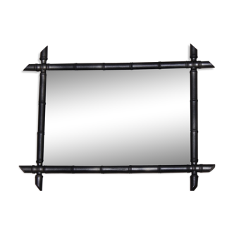 Former mirror wooden way bamboo 86 x 66 cm