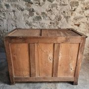 Antique commode, walnut and oak, marble top, 3 drawers, France circa 1820–1850.