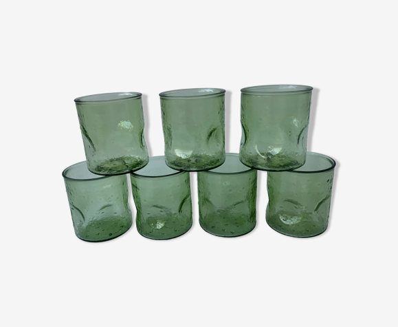 Verres vert vintage