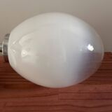 Vintage white opaline wall light