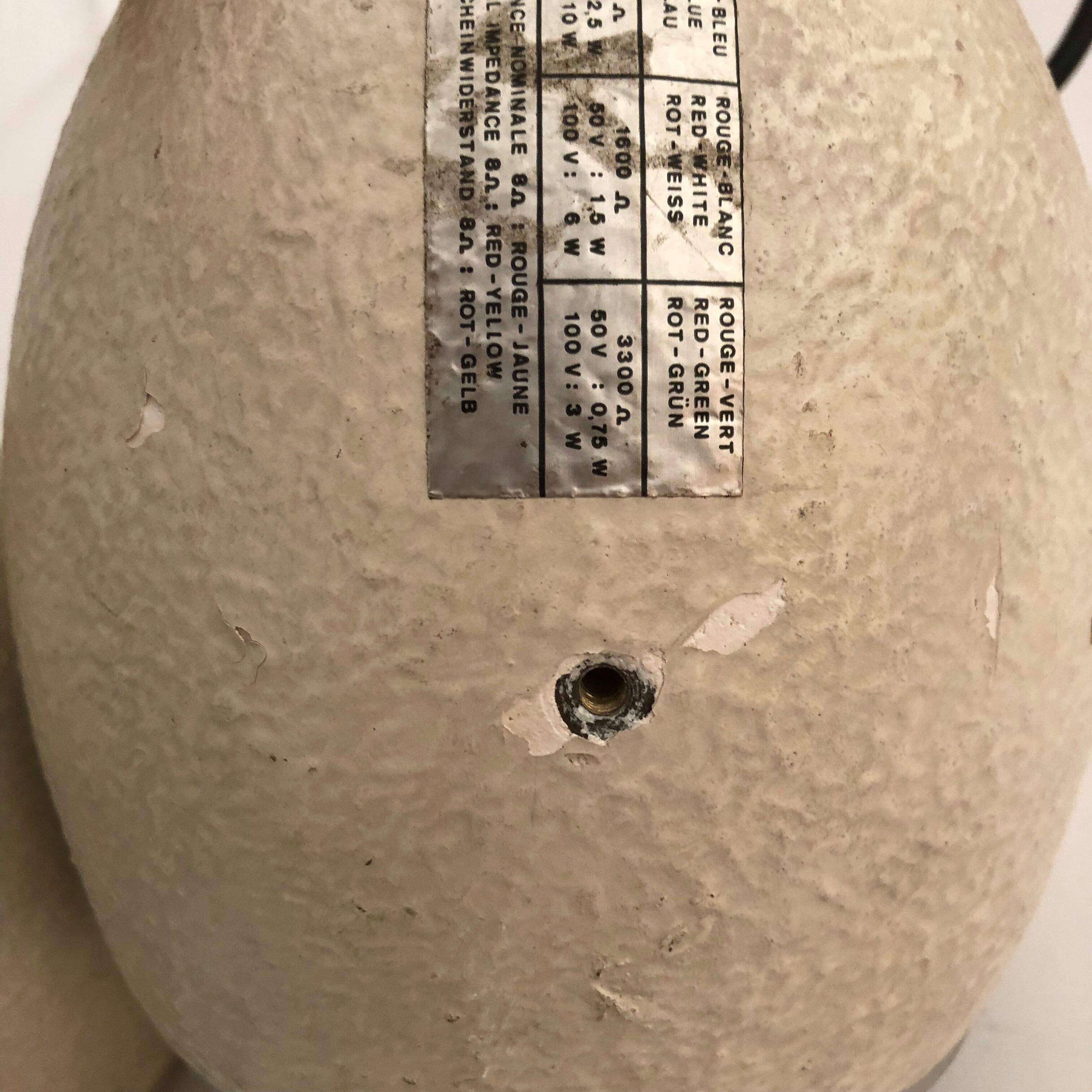 Pair of speakers Elipson model as40, 1960/1970