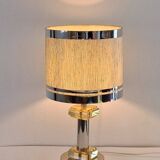 Lampes en lucite et métal chromé 70's