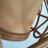 60s rattan pendant light