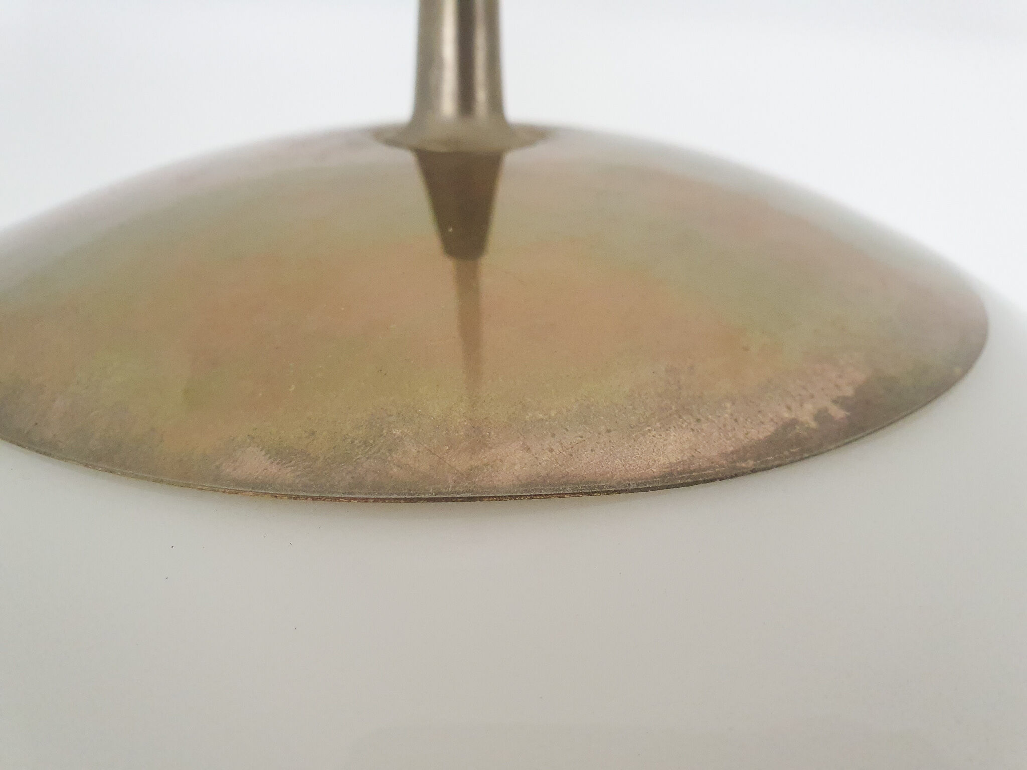 Peill and Putzler glass globe, pendant light, Germany 1970's