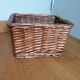 Rectangular wicker basket