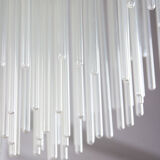 Minimalist handblown glass chandelier, 1970s