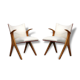 Chair completely renovated vintage (wood, fabric, trim).