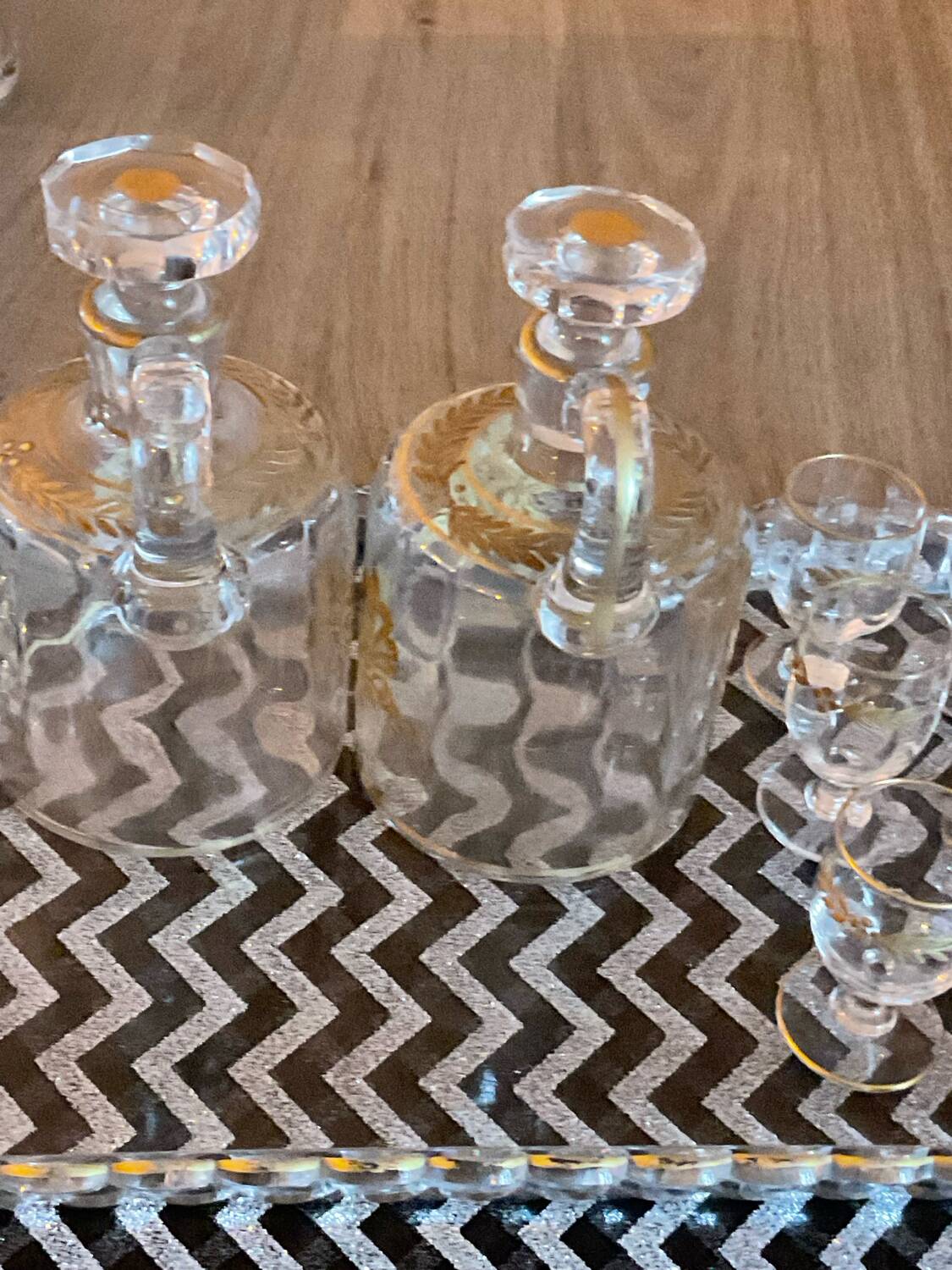 Baccarat service liqueur
