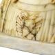 Alabaster Marble Bust Christ Sacred Heart Antique 1920 Signed 32cm
