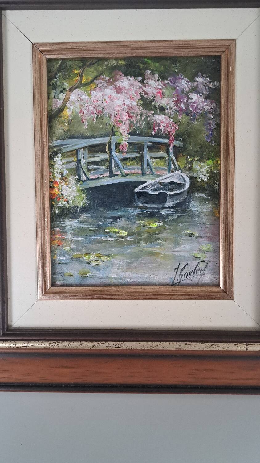 "Monet's Garden" painting by James Gaubert