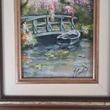 "Monet's Garden" painting by James Gaubert