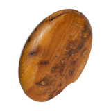 Solid wood vase vintage elm magnifying glass