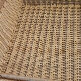Large Vintage Rattan Suitcase - LPR047