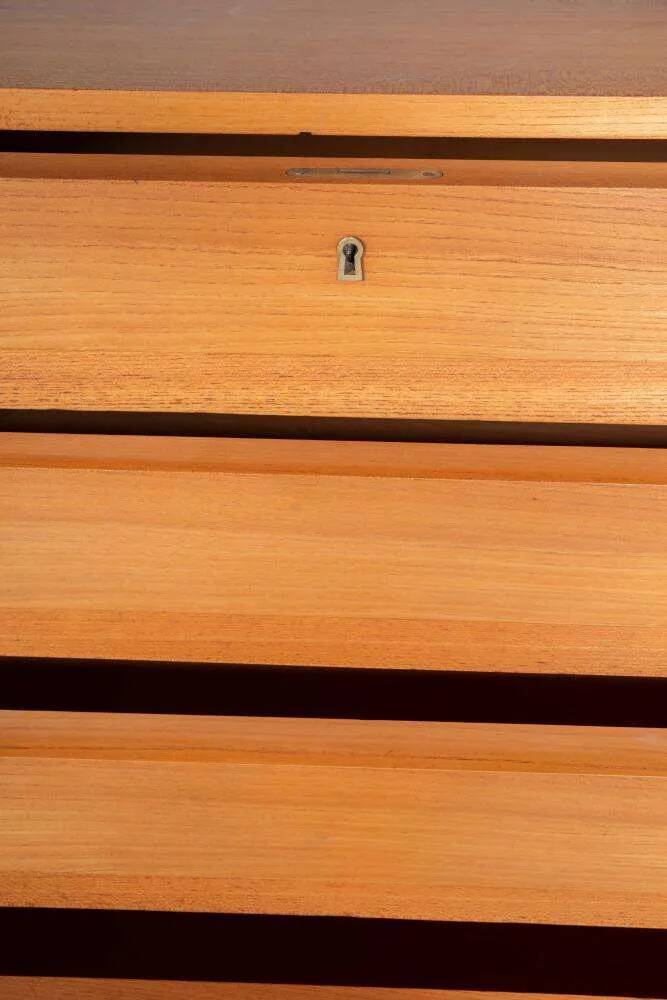 Vintage blond sideboard 60s minimalist credenza