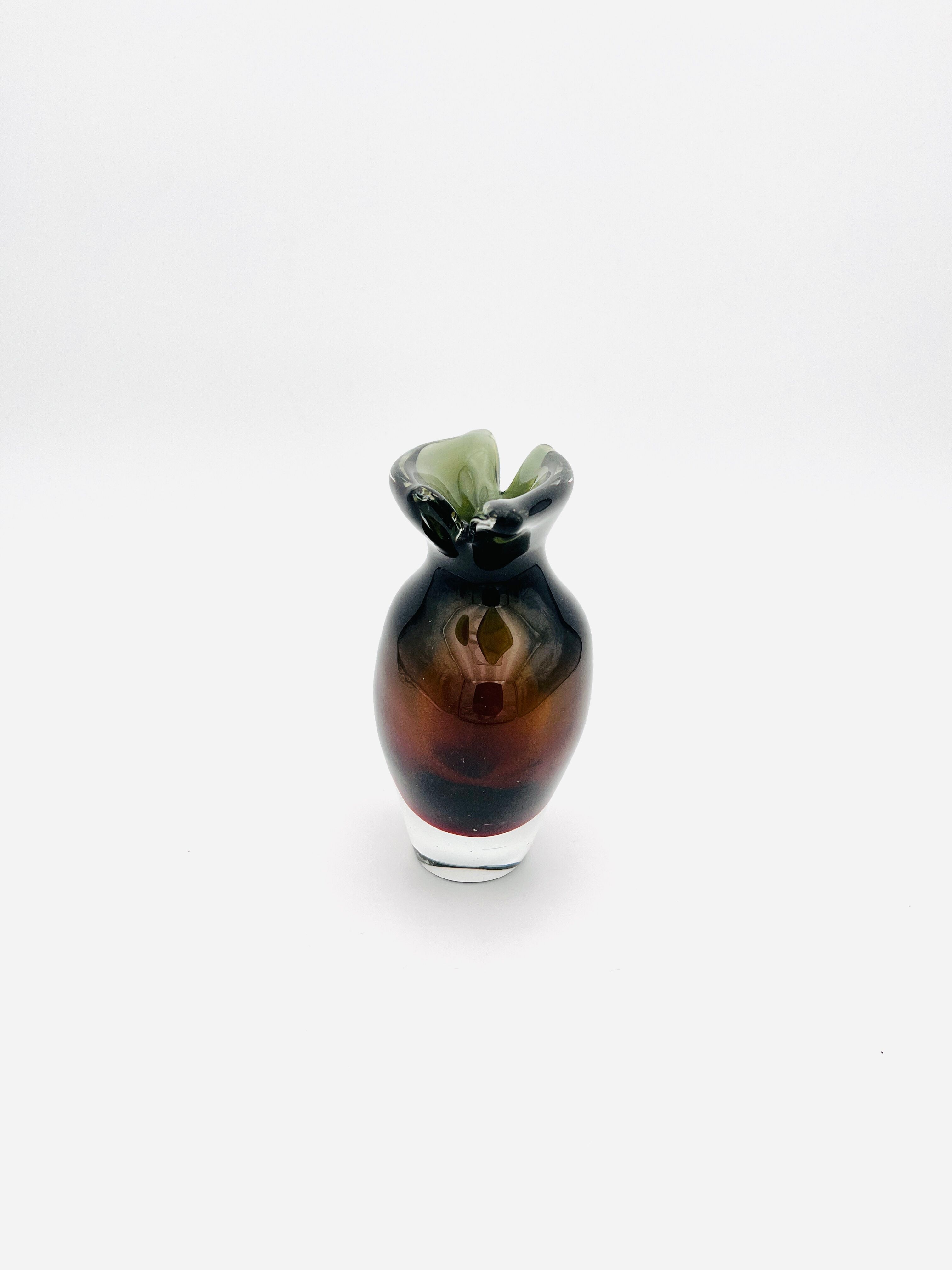 Murano Sommerso vase by Flavio Poli for Seguso 1960