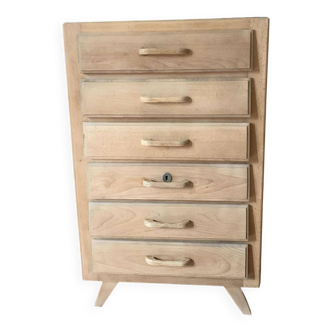 6-drawer chest in matte cast iron color