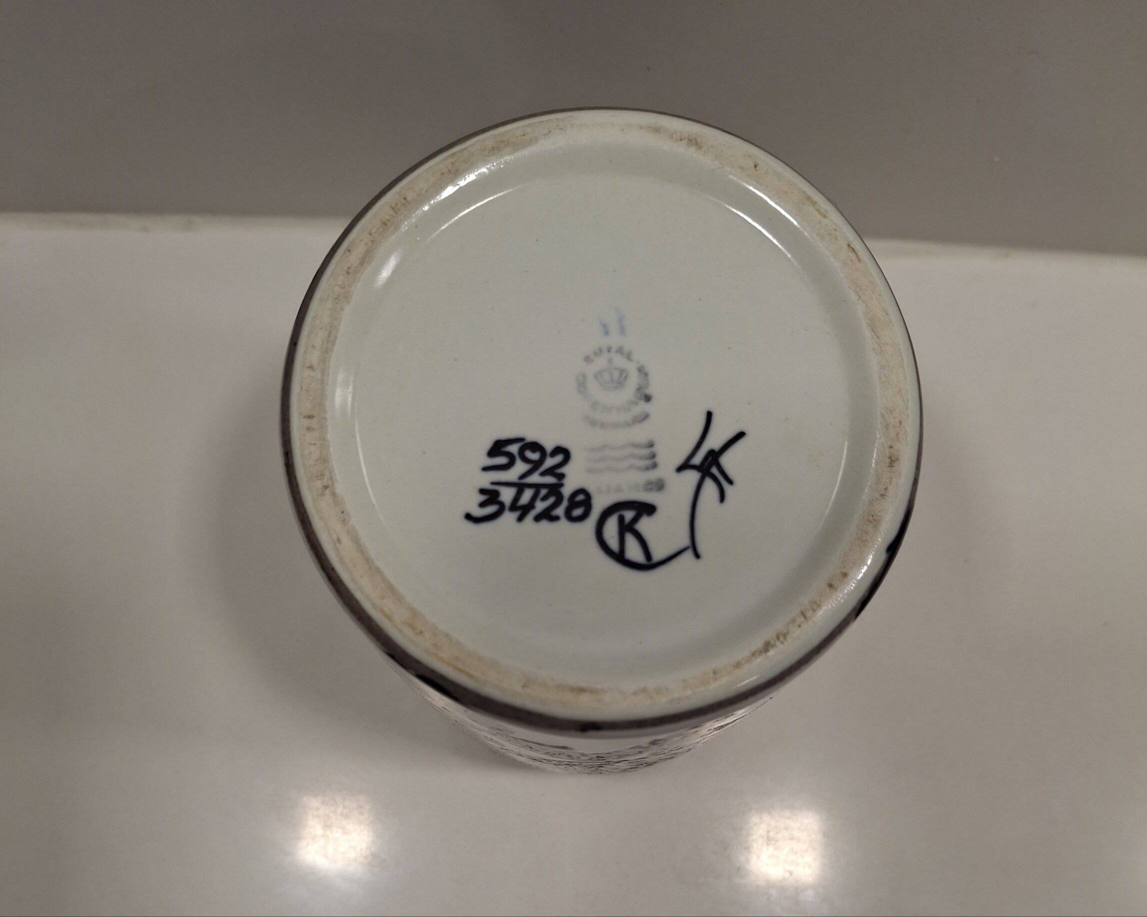 Royal Copenhagen Art Nouveau Vase No 592/3428