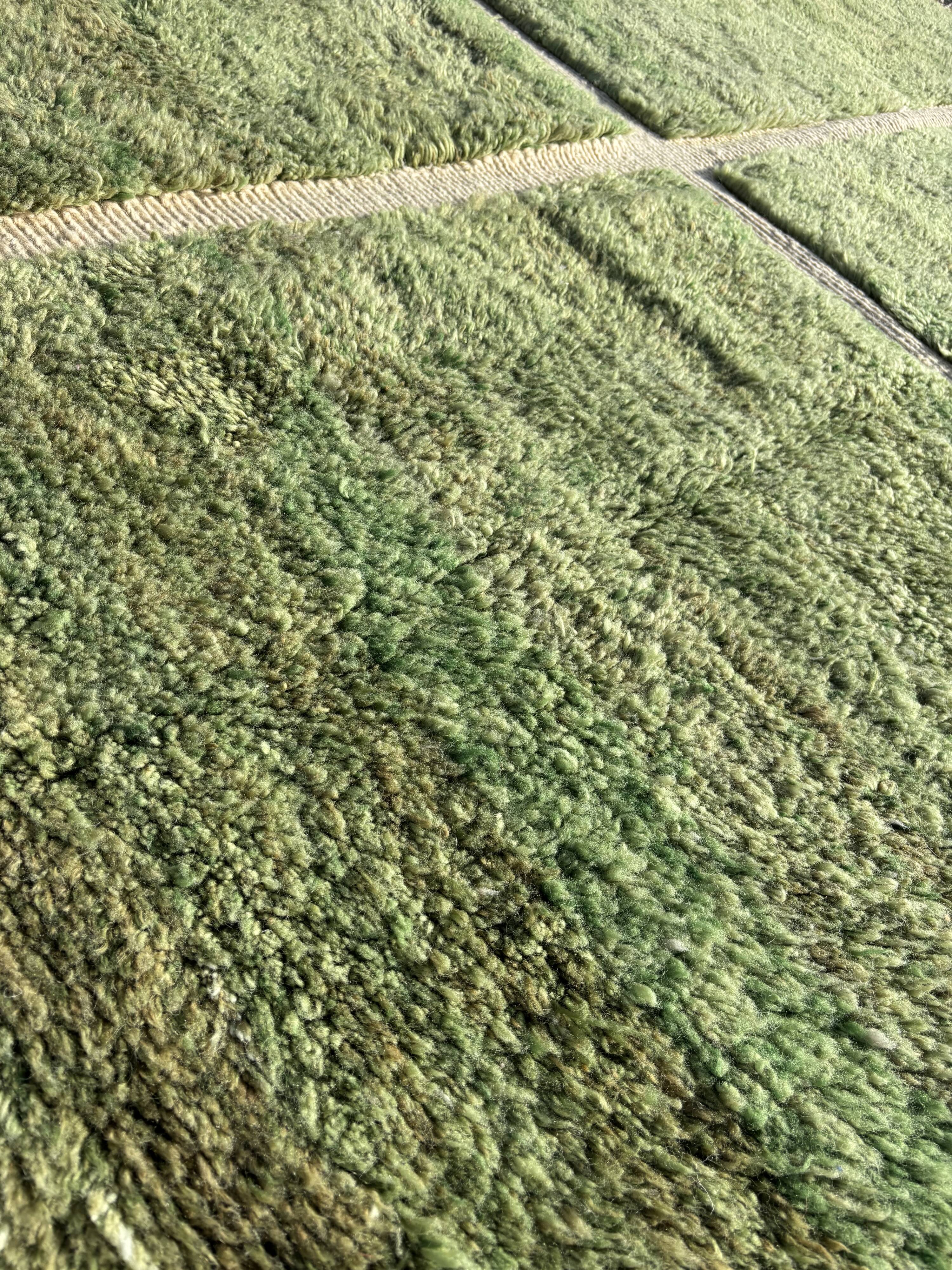 Berber rug M'rirt 210x300 cm - Olive green