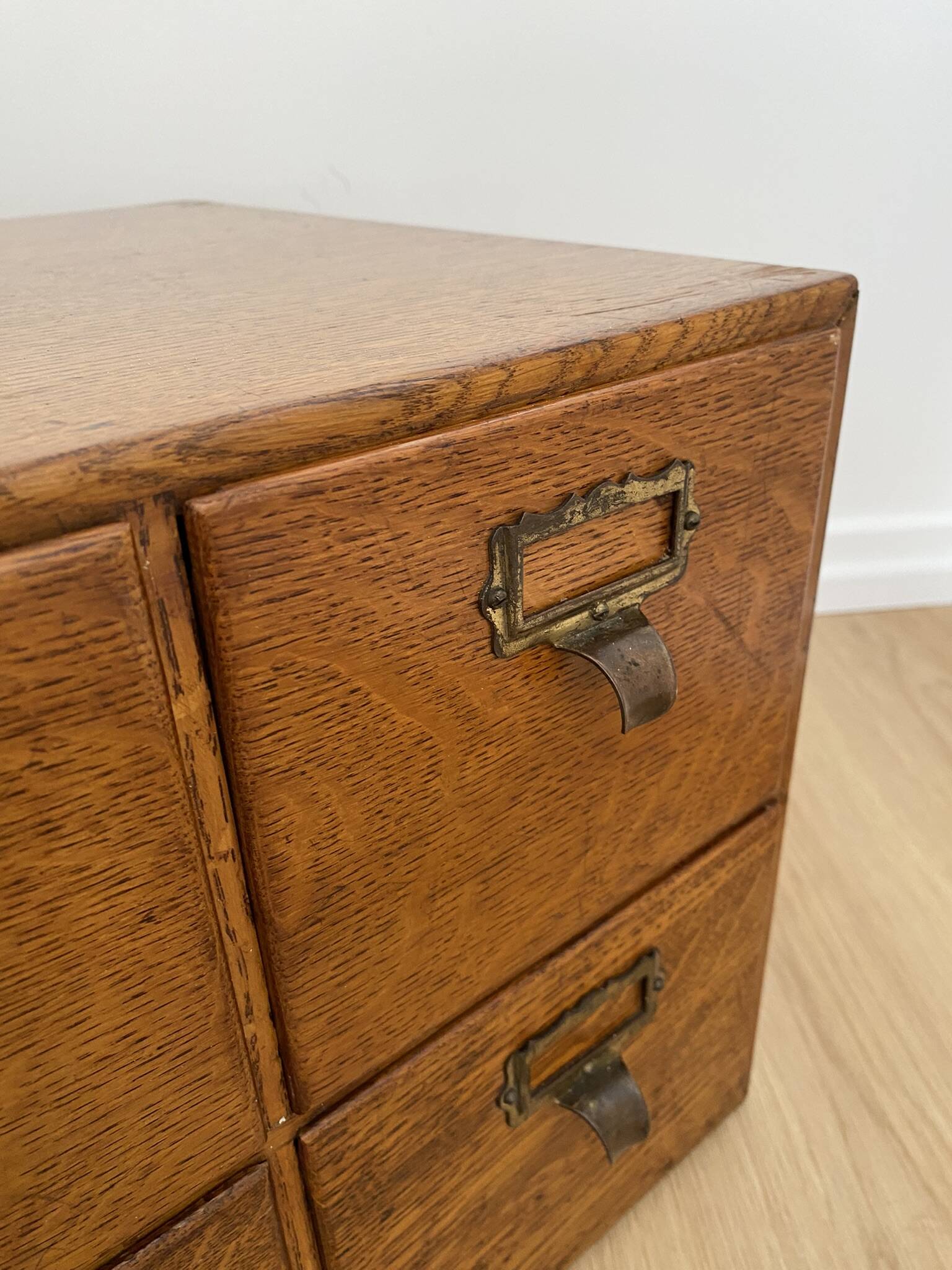 Vintage professional furniture, shannon unis france four-drawer filing cabinet for postcards