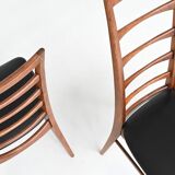 Chaises de salle à manger 'Lis' de Niels Koefoed en palissandre Koefoeds Danemark 1960