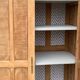 Armoire parisienne panneautée en bois brut, 1930