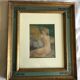 Young blonde girl, pastel on paper by Georges Marchou.