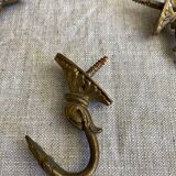 Old bronze coat hooks