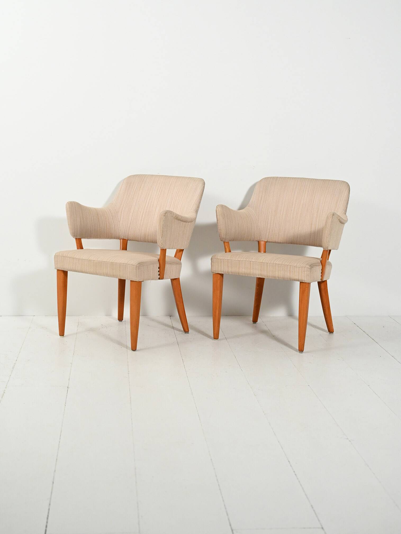 Pair of Swedish “Lata Greven” armchairs by Carl Malmsten