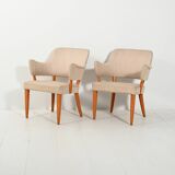 Pair of Swedish “Lata Greven” armchairs by Carl Malmsten