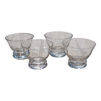 Vintage champagne glasses