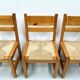 Chaises danoises vintage en pin avec corde en papier par TP Design pour Gm Møbler, années 1970, lot de 6