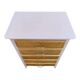 Commode vintage pieds compas rose poudré 1950