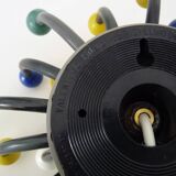 Vintage Pistillino wall lamp in silver plastic by studio Tetrarch for Valenti, Italy