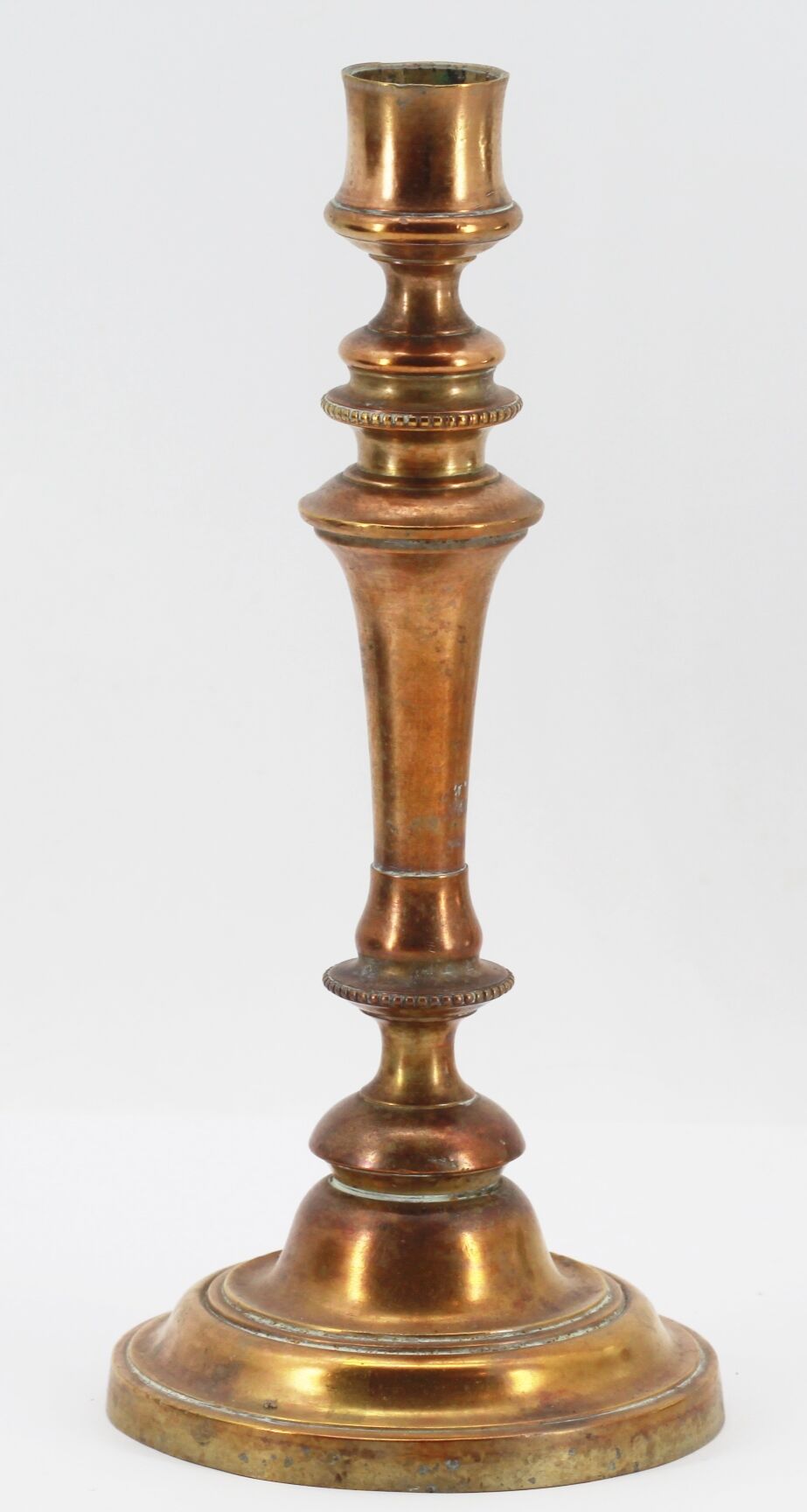 Old brass candle holder