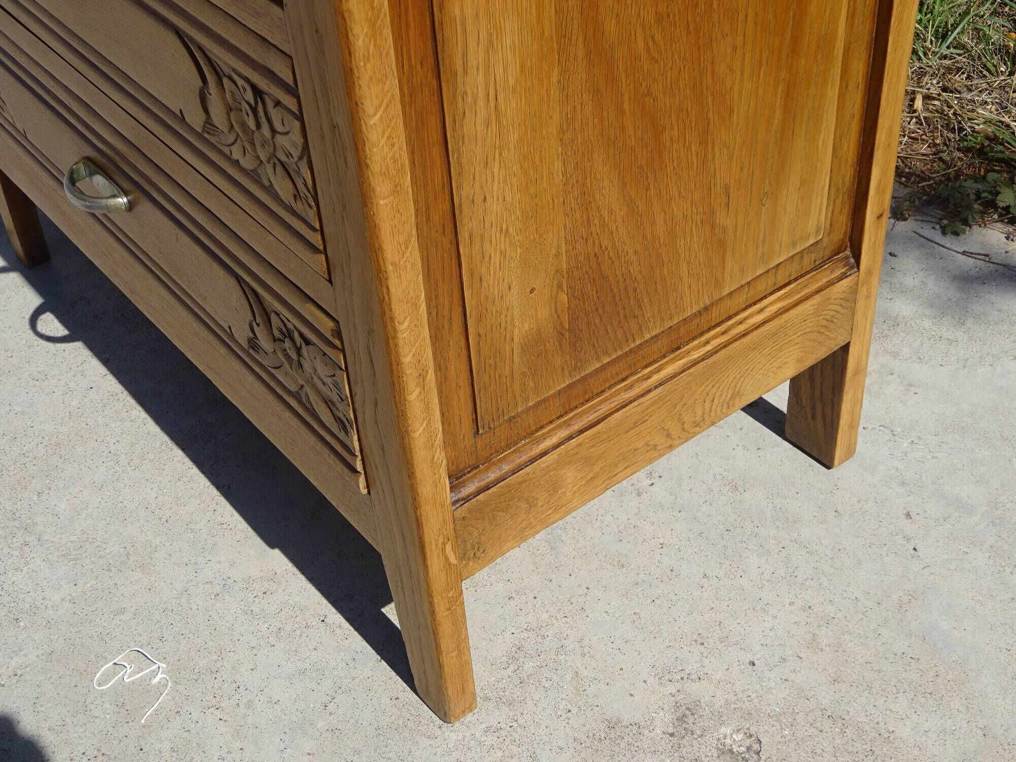 Small Art Deco piece of furniture, marble top.