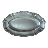 Plat en métal argenté ercuis