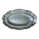 Plat en métal argenté ercuis